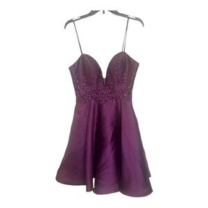 Camille La Vie Purple Prom Dress